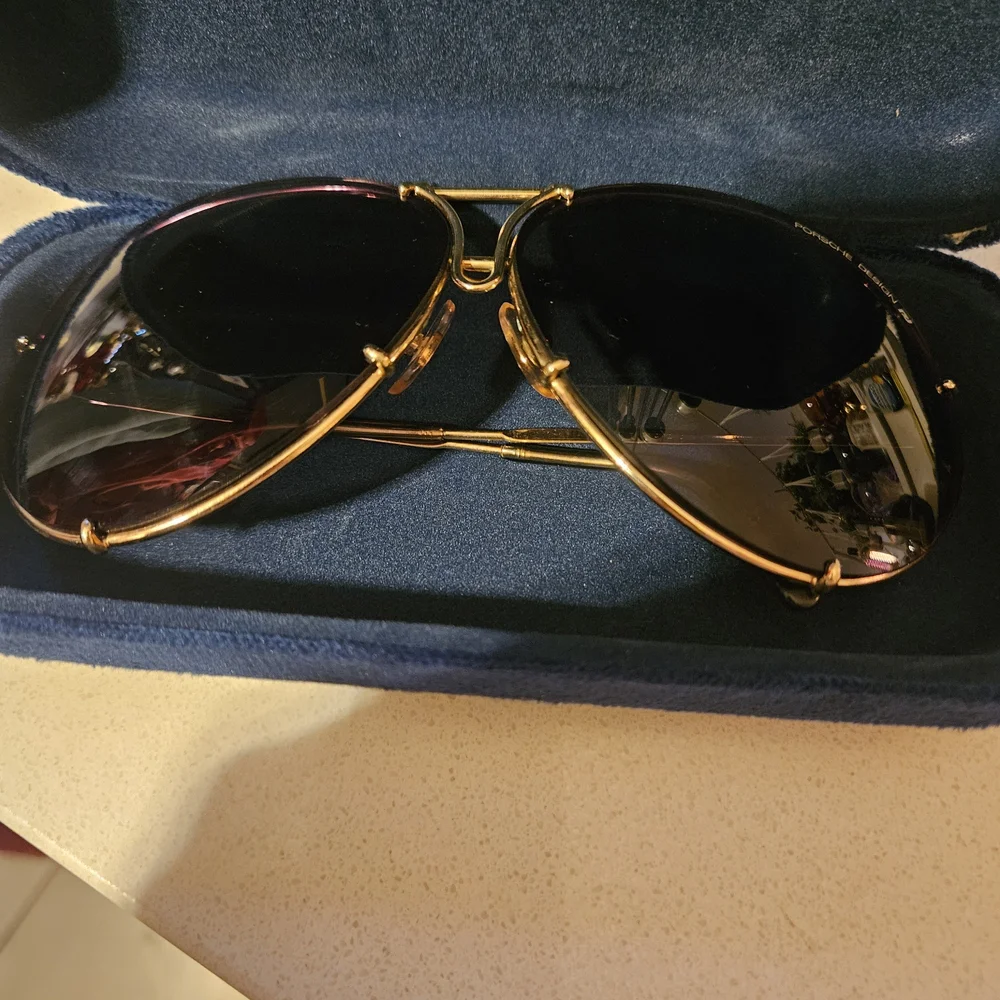 Porsche Design Aviator Sunglasses - Dark Smoke Lenses - Picture 5 of 5